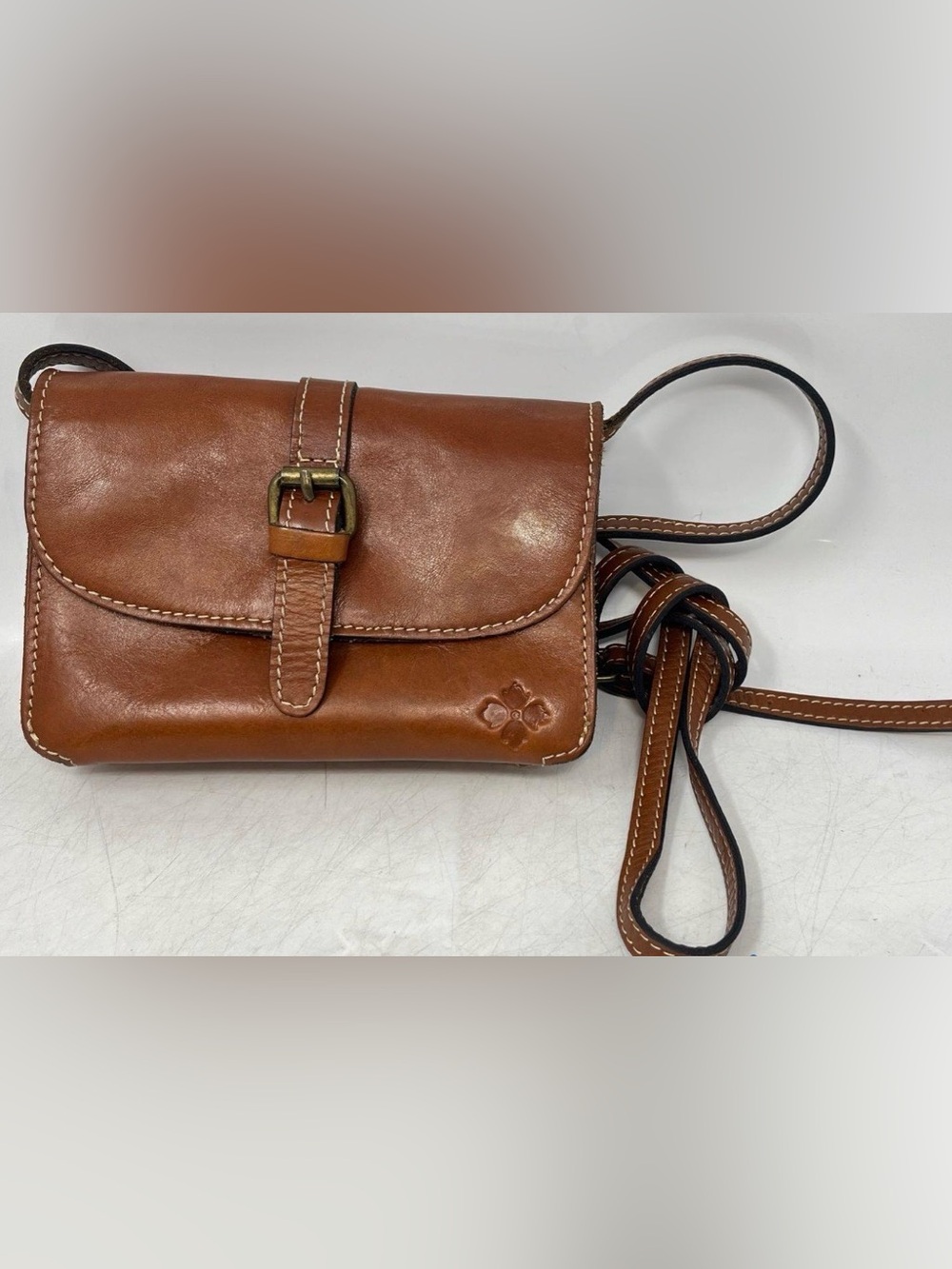 Patricia Nash Brown Leather Crossbody Bag